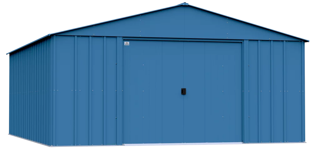 Arrow Classic Metal Shed, 14 x 17, Blue Grey
