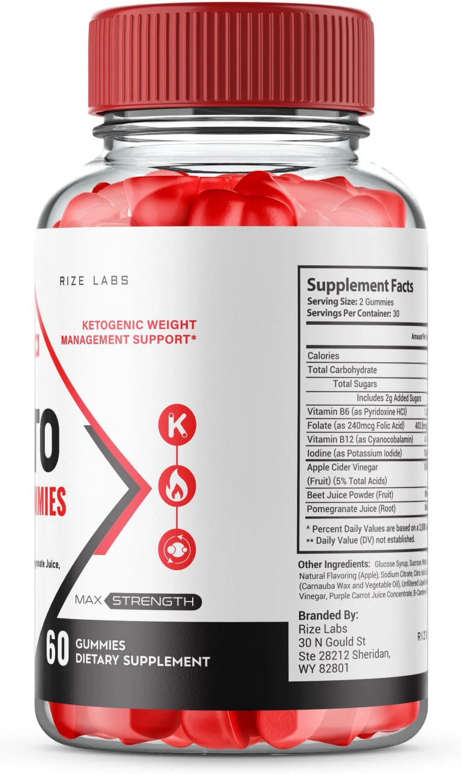 (2 Pack) Vista Keto Gummies - Vista Keto ACV Gummies, Vista Advanced Formula (120 Gummies)