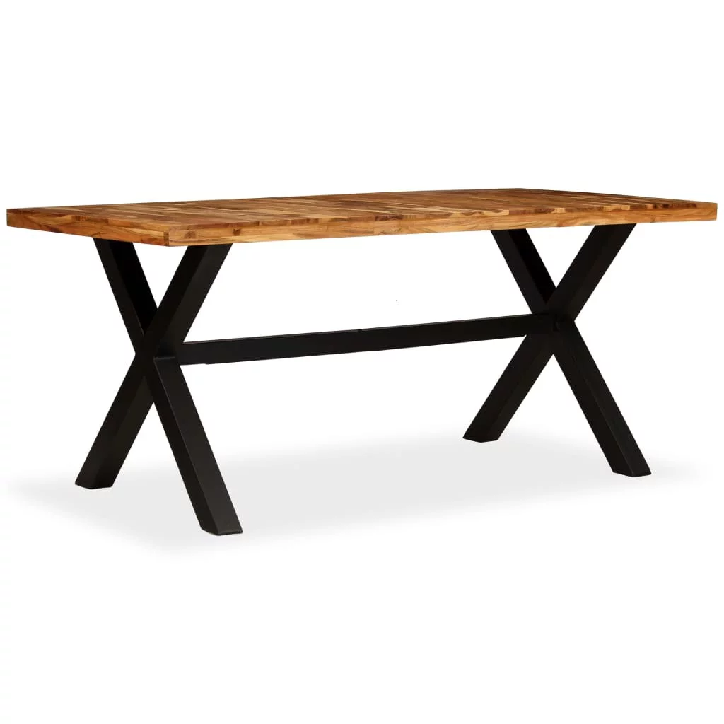 vidaXL Dining Table Solid Acacia and Mango Wood 70.9