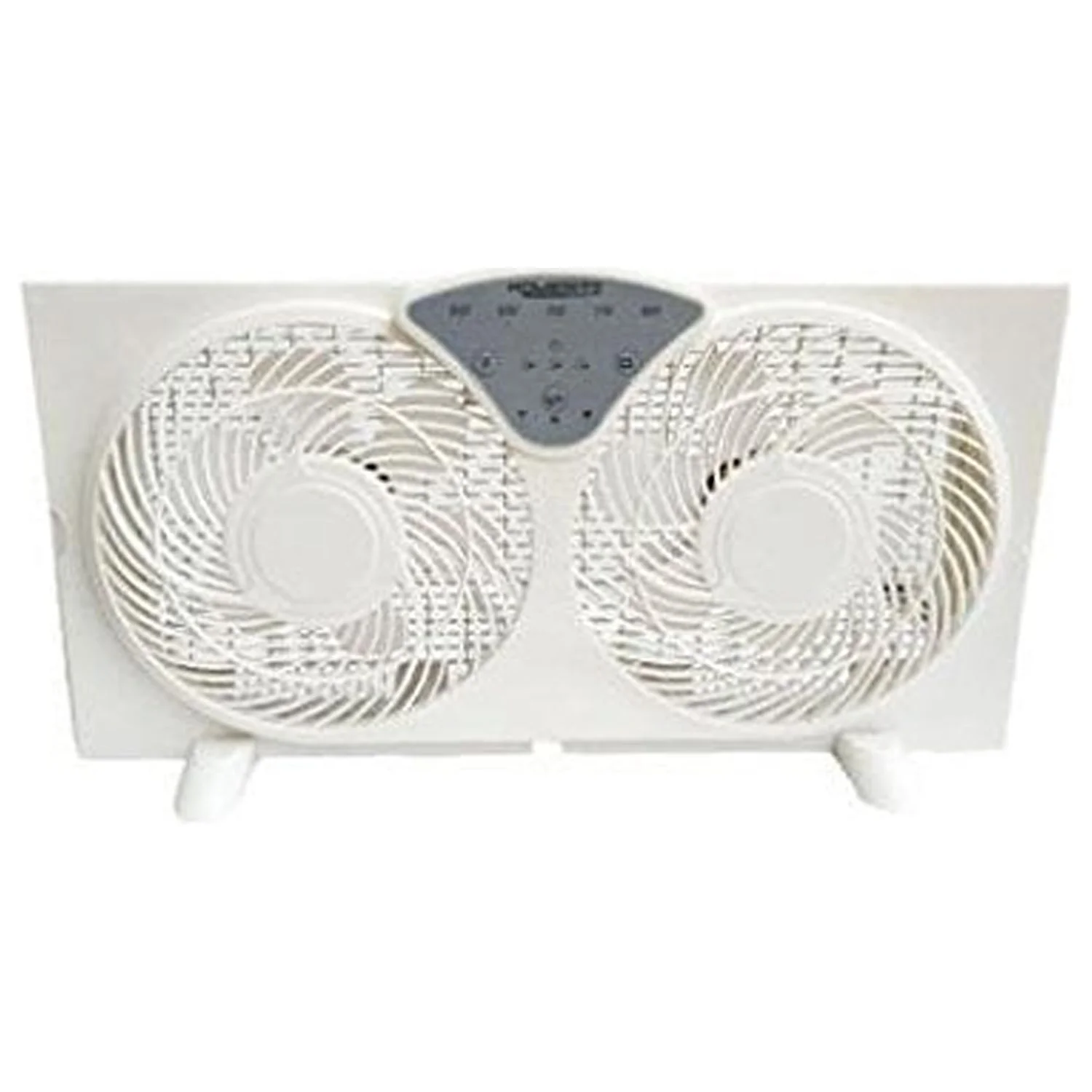 Foshan Bailijian Technology 234591 9 in. 3-Speed Digital Reversible Twin Window Fan, White