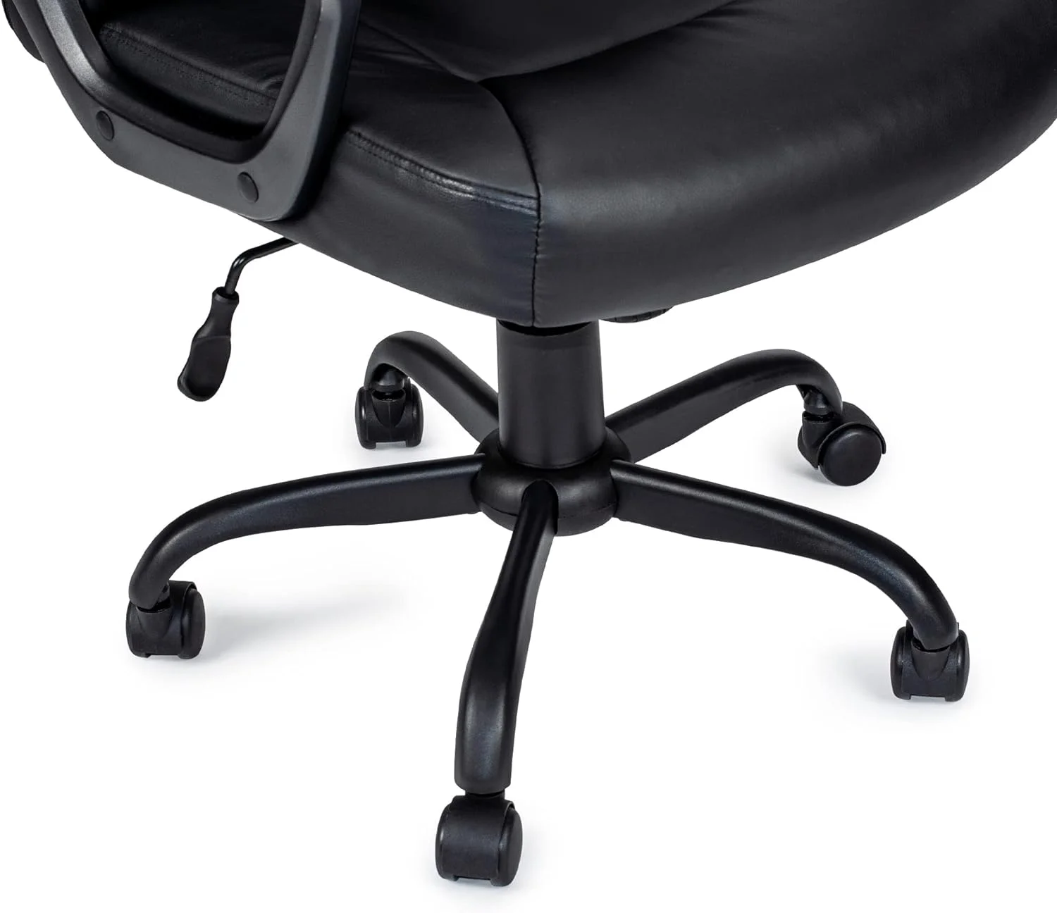 TJUNBOLIFE   Black Lux Office Chair