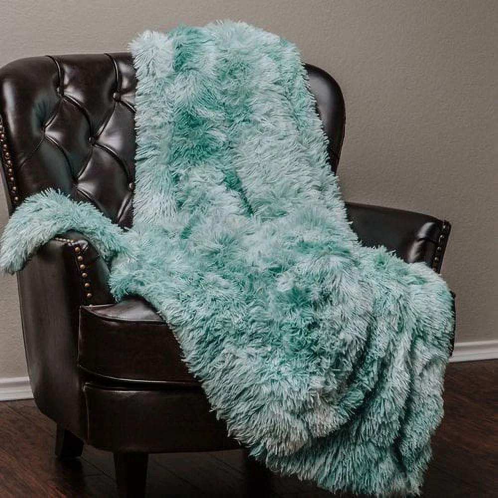 Chanasya Faux Fur Sherpa Throw Blanket | Color Variation Marble Print | Super Soft Shaggy Fuzzy Fluffy Elegant Cozy Plush Microfiber Silver Grey Blanket for Couch Bed Living Room - (50