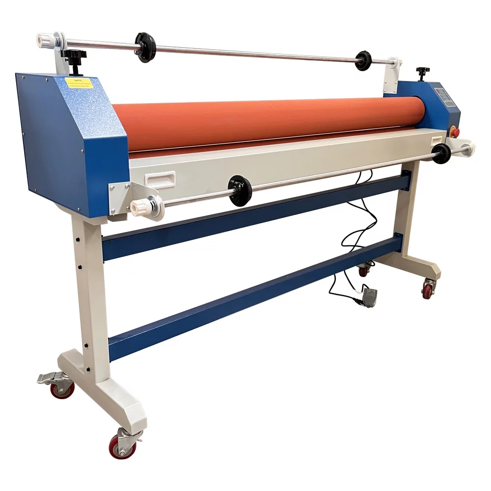 PreAsion 51 Inch Electric/Manual Cold Laminating Machine with Film Release Rod 110V