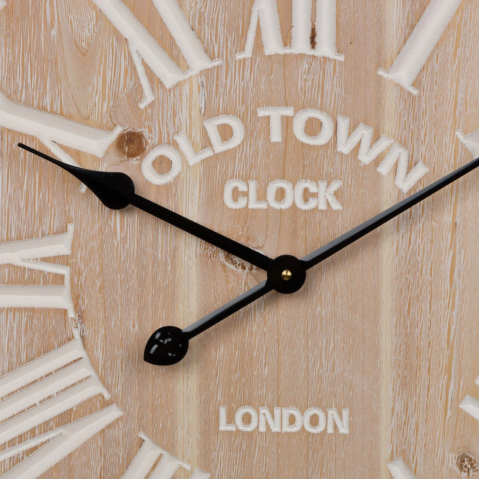 Marcella Round Wood Farmhouse Style Wall Clock