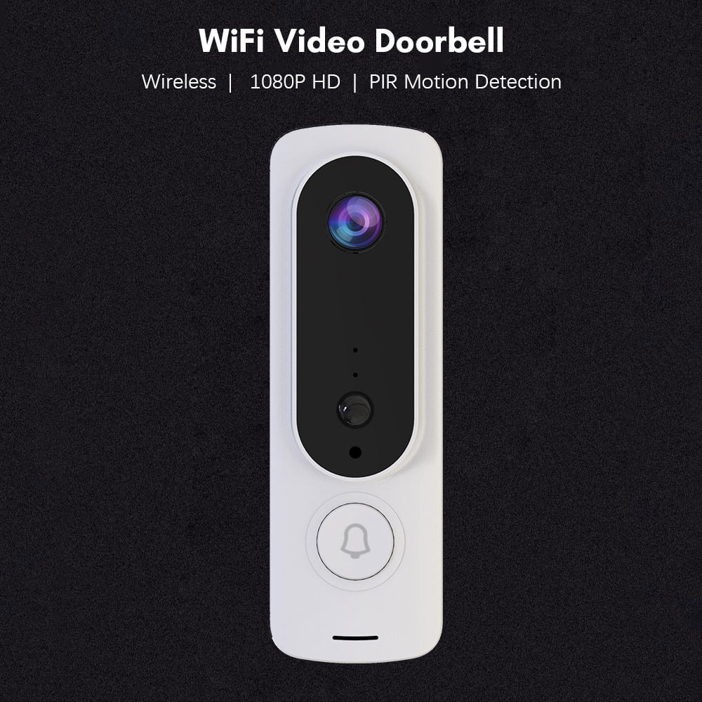 WiFi Video Doorbell Wireless 1080P  2-Way Audio Motion Detection Infrared Real-time  Support APP Waterproof Cover Support Storage