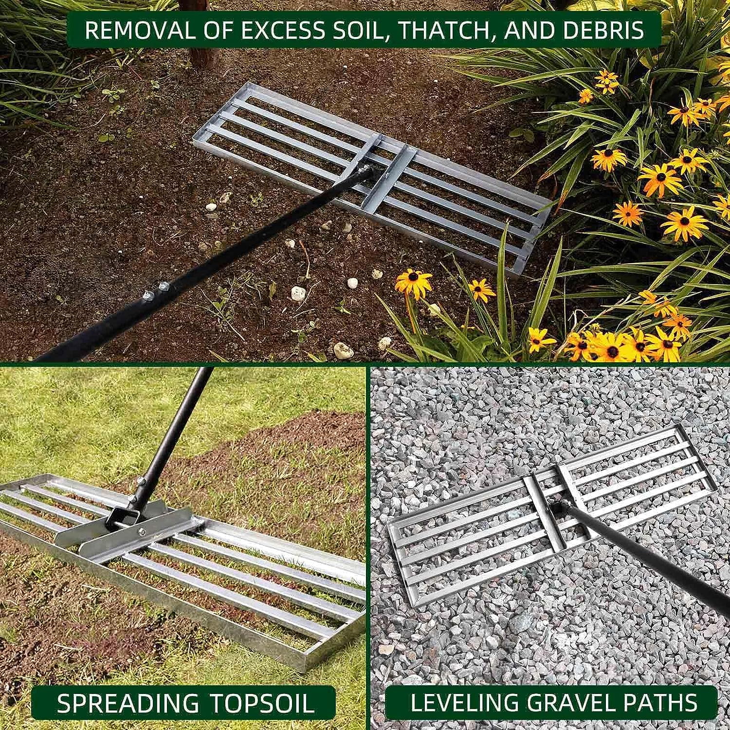 Lawn Leveler Tool Lawn Leveling Rake 36