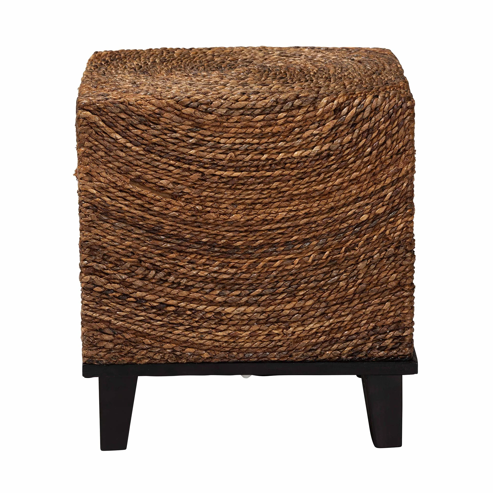 bali & pari Verino Boho End Table, Square, Espresso Brown