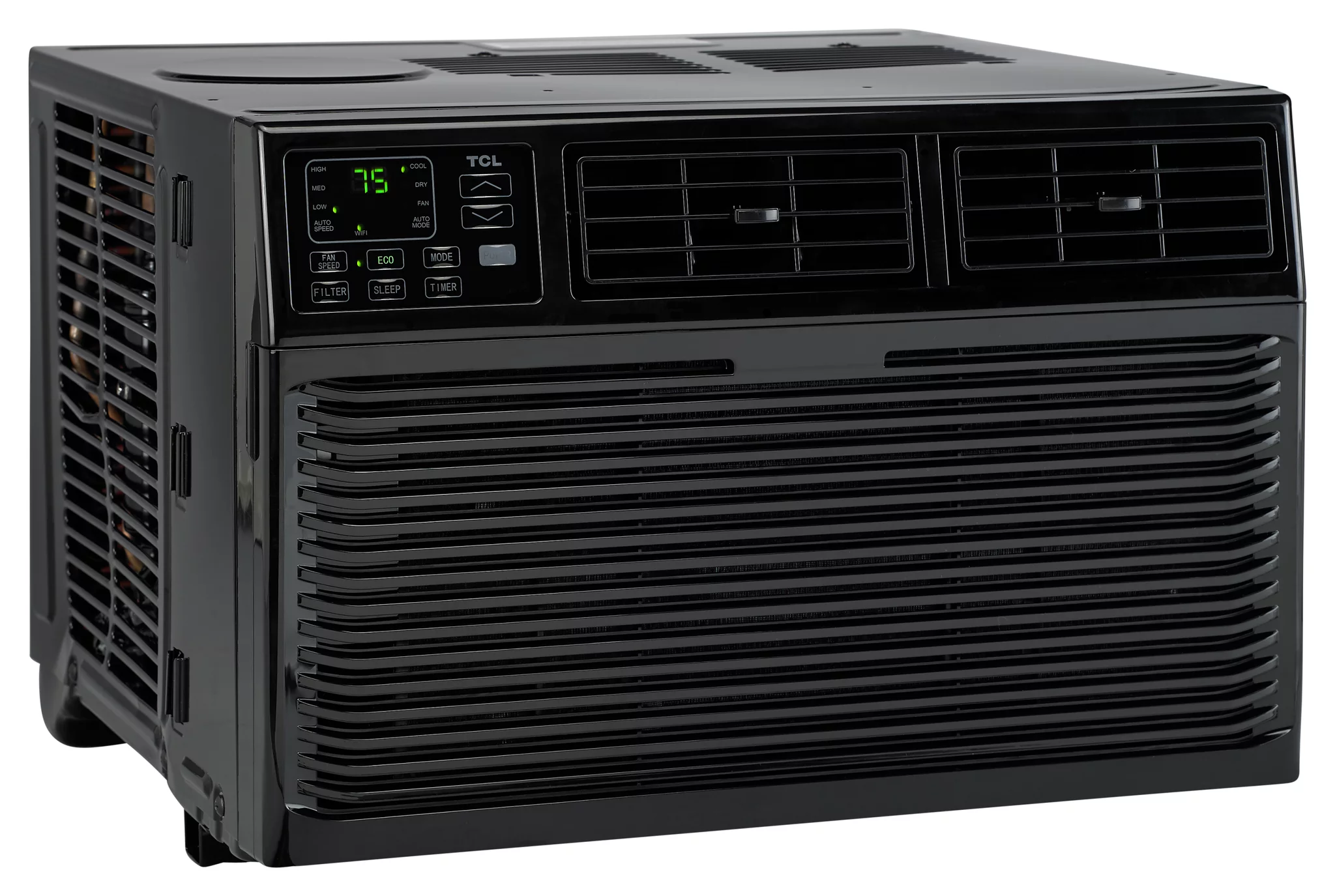 TCL Home 8,000 BTU 115-Volt Smart Window Air Conditioner with Remote, Black, W8W91-B