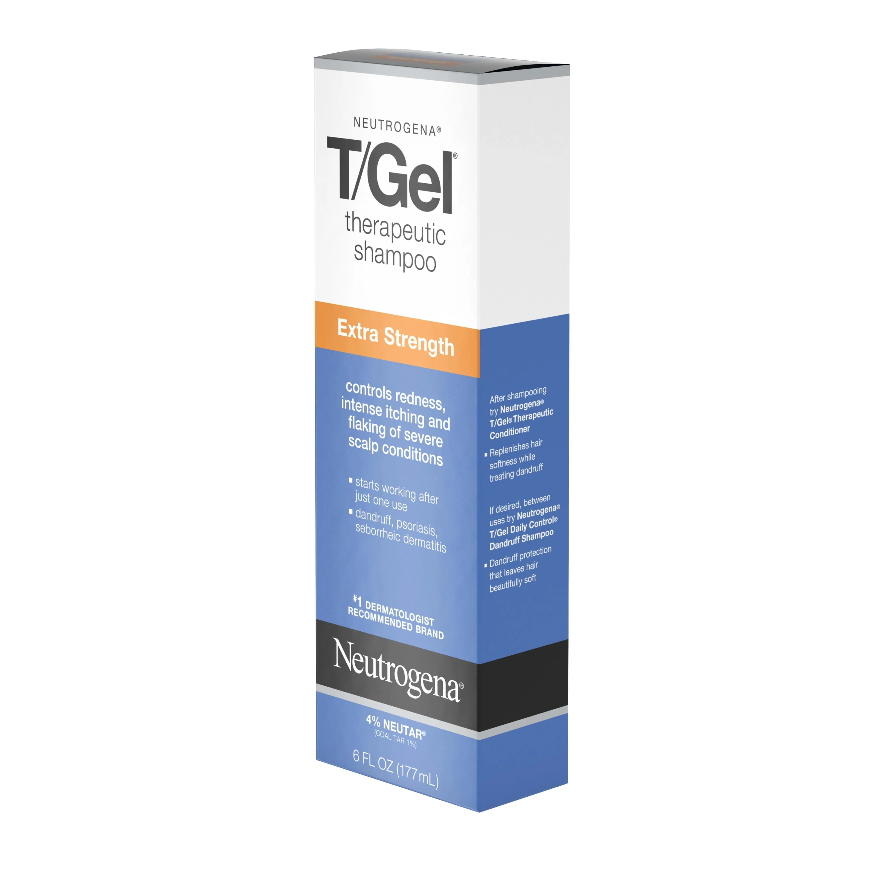 Neutrogena T/Gel Extra Strength Therapeutic Dandruff Relief Daily Shampoo, 6 fl oz