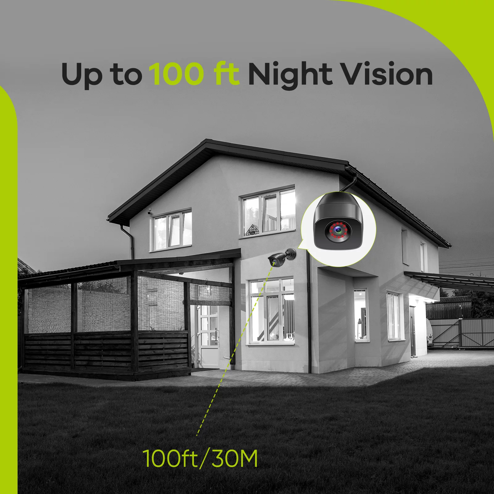 SANNCE 16CH DVR CCTV System 12PCS 2MP IP66 Waterproof Outdoor Security Bullet Cameras 1080P Indoor Outdoor Surveillance Kit Without HDD