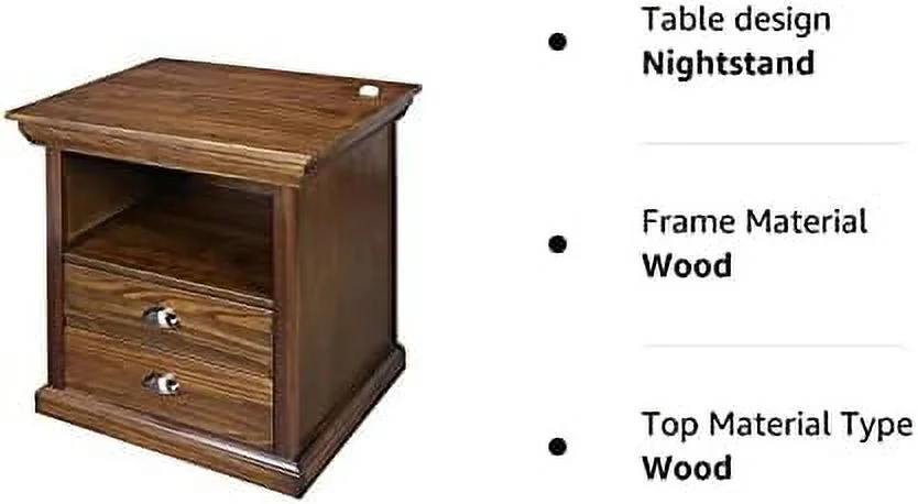 Casual  Lincoln Nightstand Compartment  Concealment   Mocha