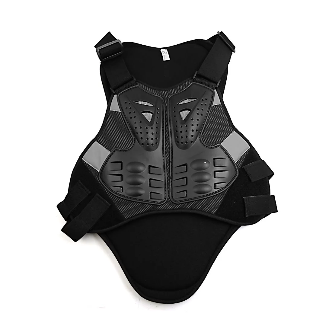 Unique Bargains Black Adult Motorcycle Protective Body Armor Vest Guard Protector Jacket Gear XL