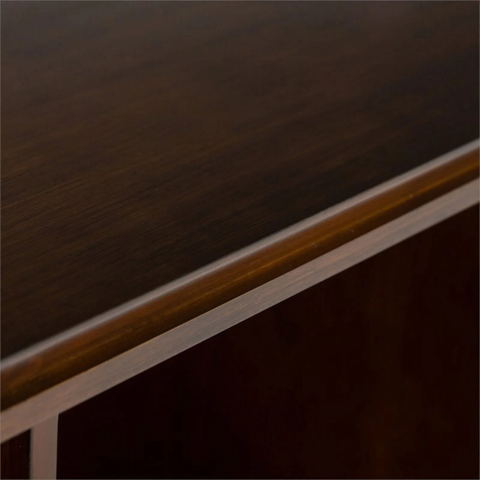 Pemberly Row Modern Wood 9 Cube Bookcase and Unit in Russet Brown