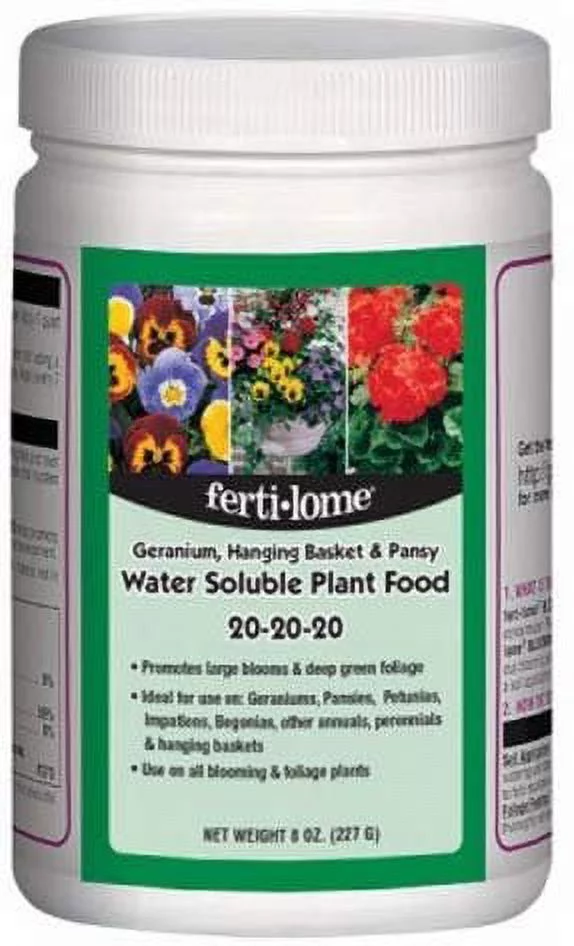 Voluntary Purchasing Group 10728 Fertilome Geranium Hanging Plant and Pansy Water Soluble Plant Food Fertilizer, 8-Ounce 2