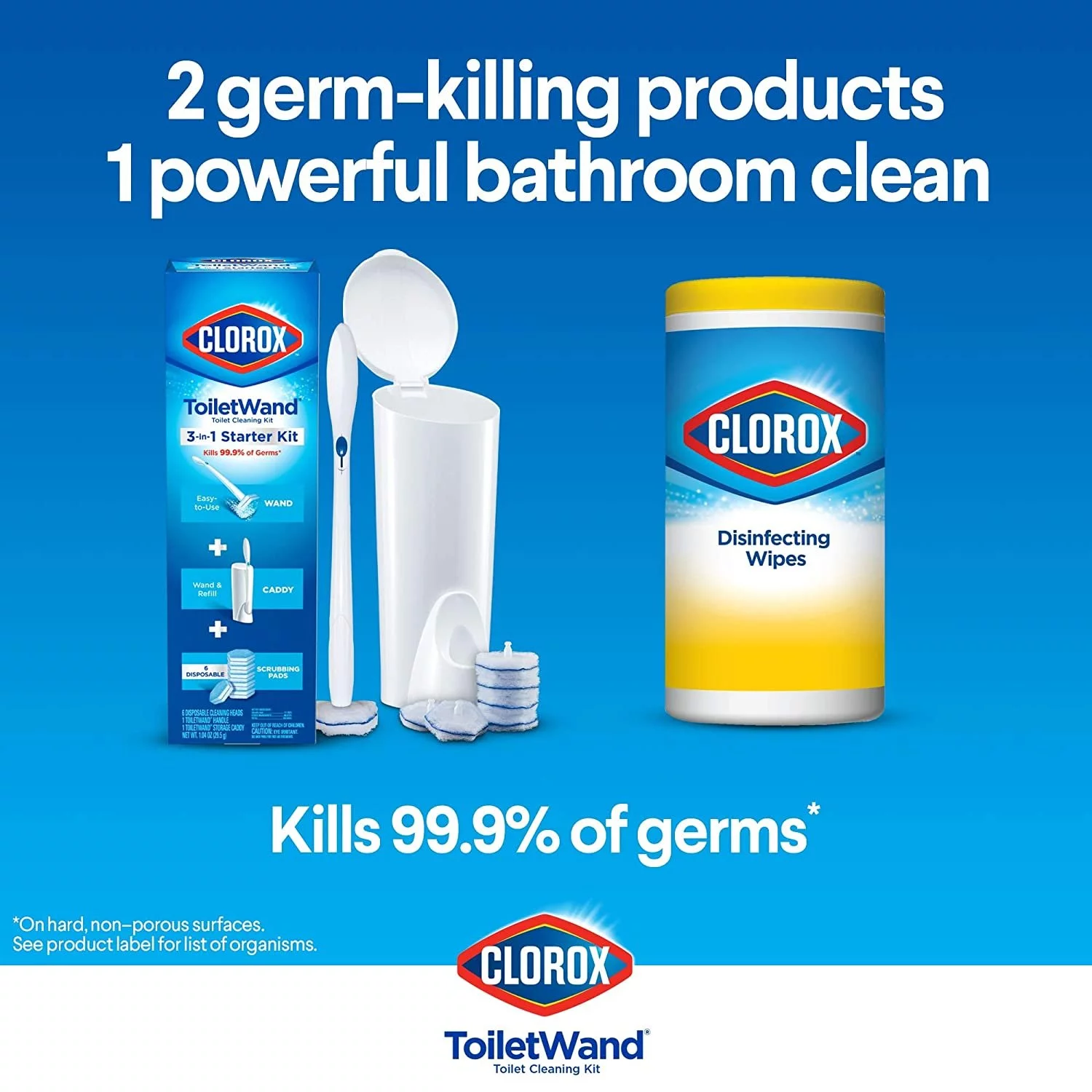 Clorox ToiletWand Disinfecting Refills, Disposable Wand Heads