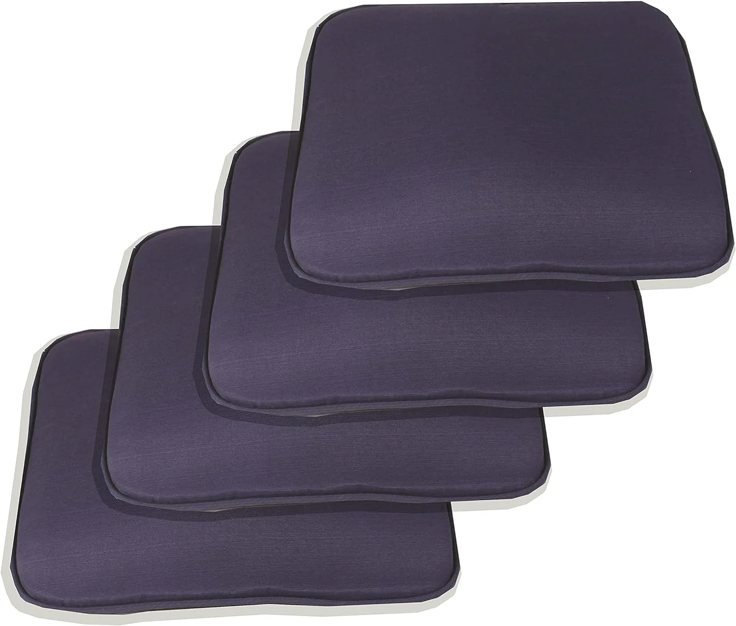 Outdoor/Indoor Seat Pad (Set Of 4) 22X21x2 In Navy Polyester