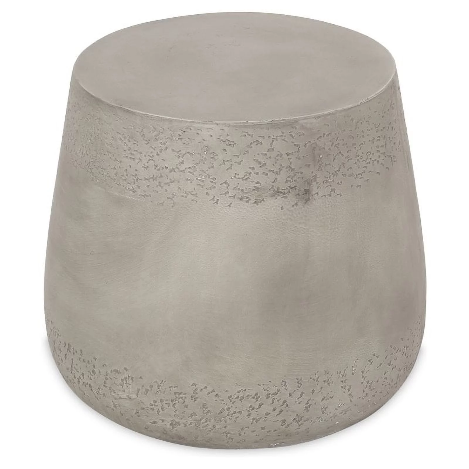 Noble House Orion Outdoor Lightweight Concrete Accent Side Table in Gray