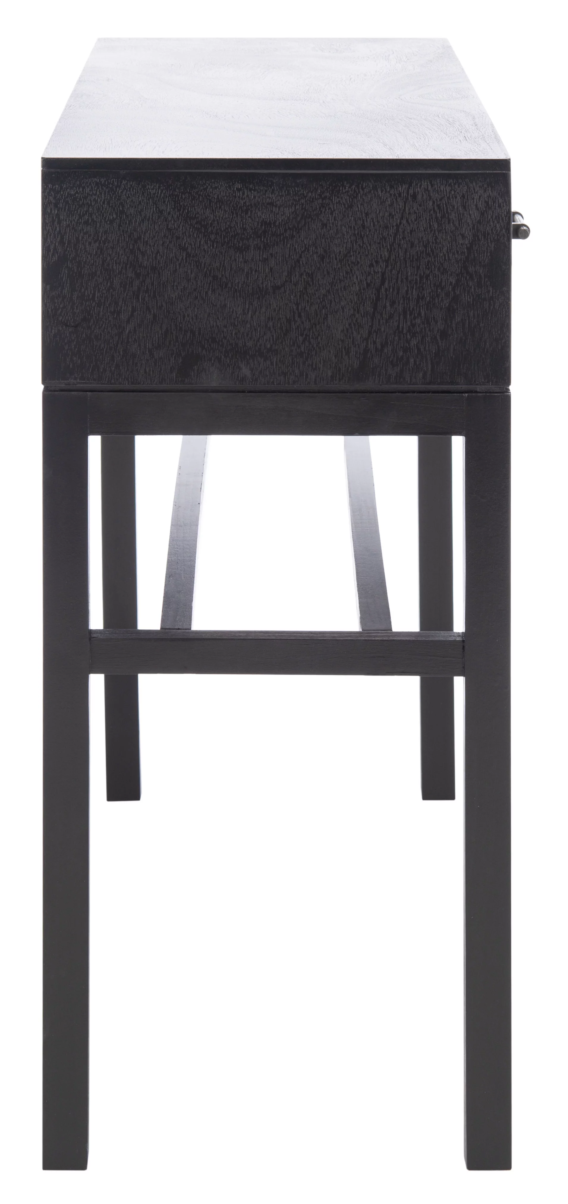 SAFAVIEH Ajana Modern 2 Drawer Console, Black/Griege