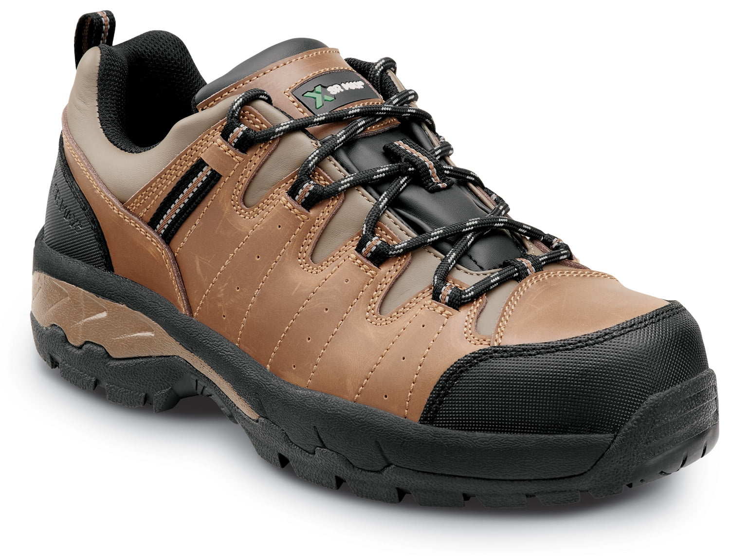 SR Max Winston, Men's, Brown, Low Hiker Style Comp Toe, EH, Slip Resistant Work Shoe. (11.0 M)