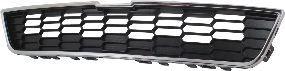 Grille Assembly Compatible with CHEVROLET SONIC 2012-2016 Upper Textured Gray LS/LT/LTZ Model Hatchback/Sedan
