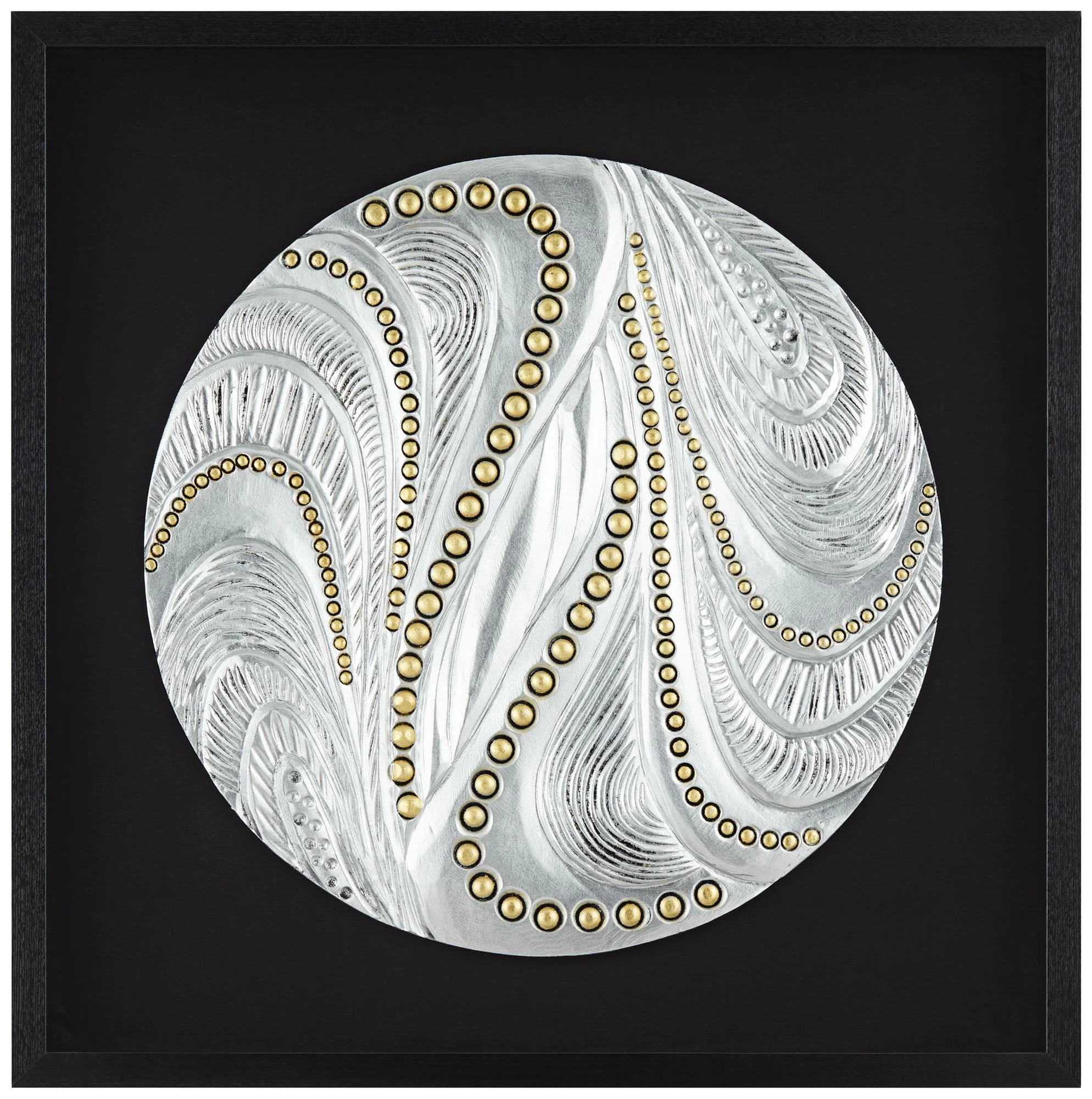 Dahlia Studios Silver and Gold Dot 31 1/2