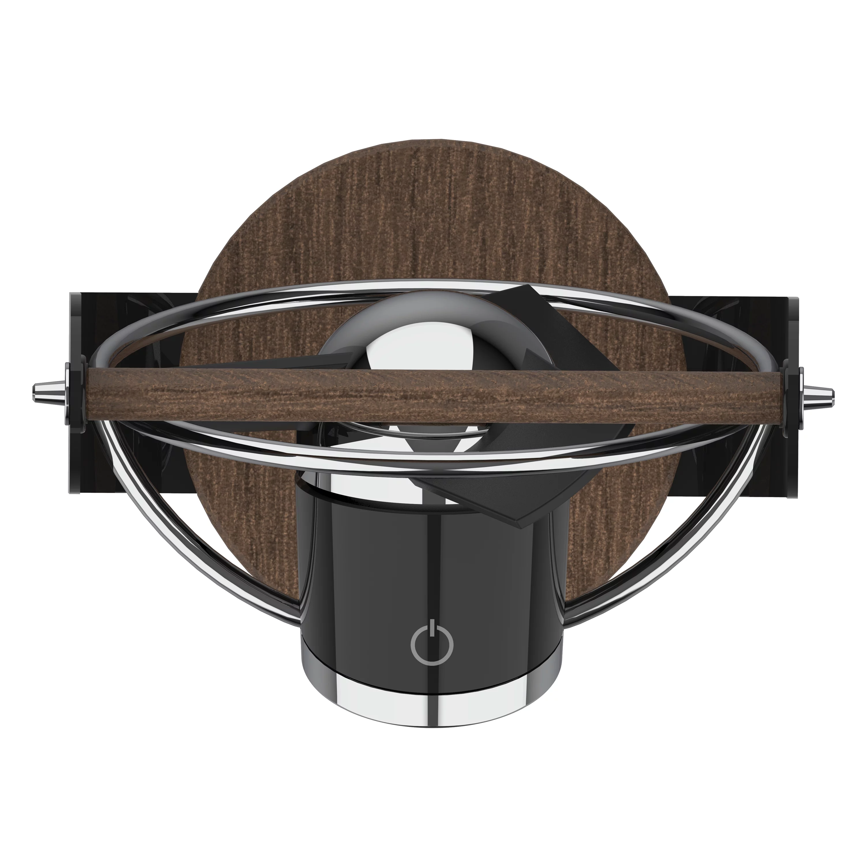 Sharper Image Soft Blade Desktop Fan, Black, 8 in, New