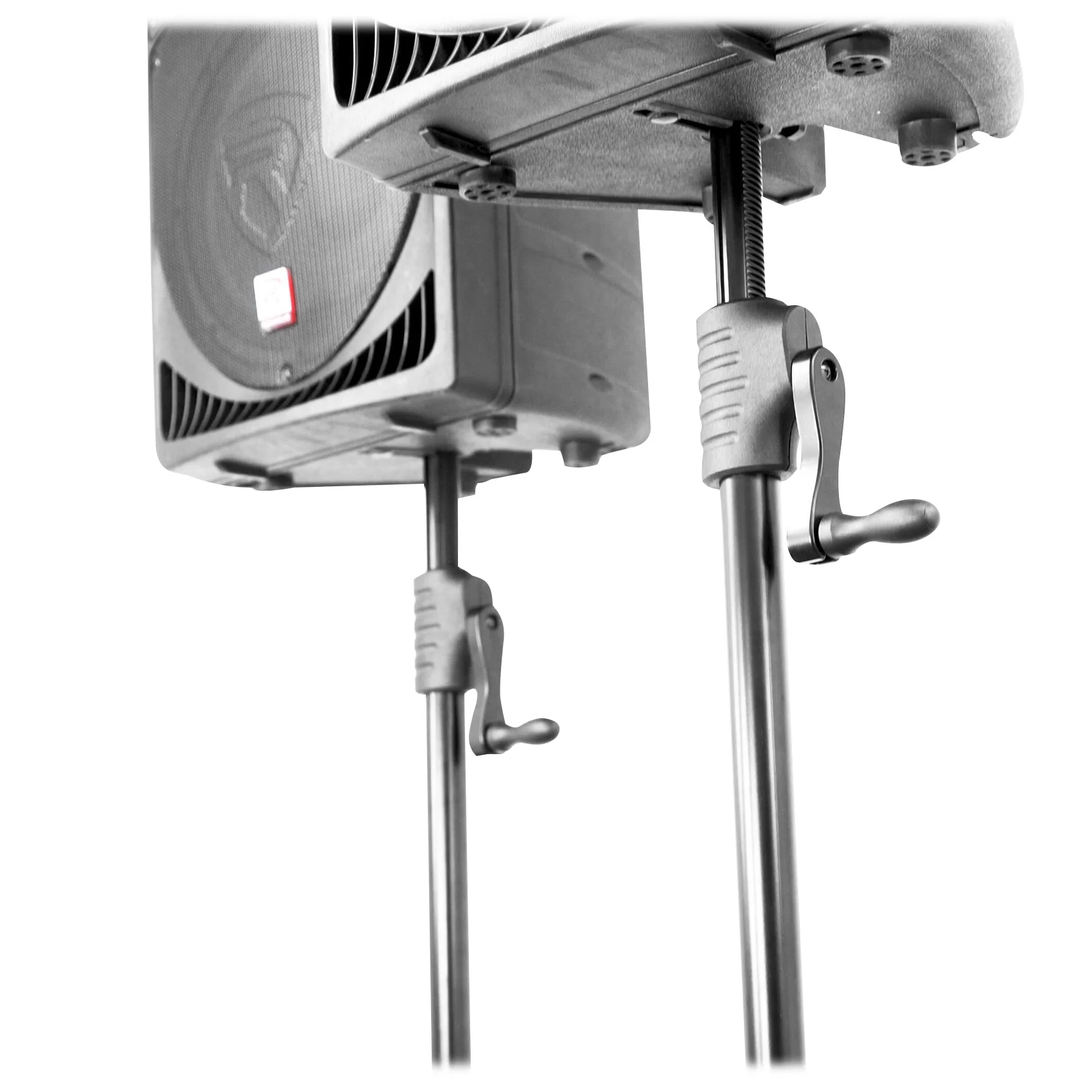 DJ Package (8) Rockville Rechargeable LED DMX DJ Wash Lights+Crank Stands+Facade