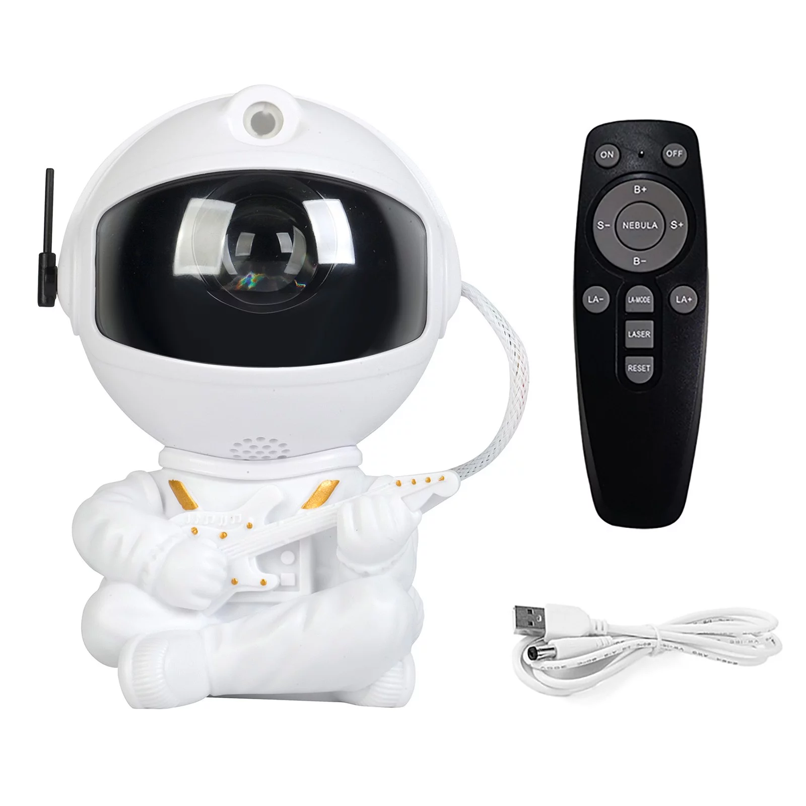 360° Adjustable Astronaut Star Projector Starry Sky Galaxy Stars Projector Night Light LED Lamp For Bedroom Room Decor Decorative Nightlights Projection Lamp Cool Lights for Bedroom Light Projector