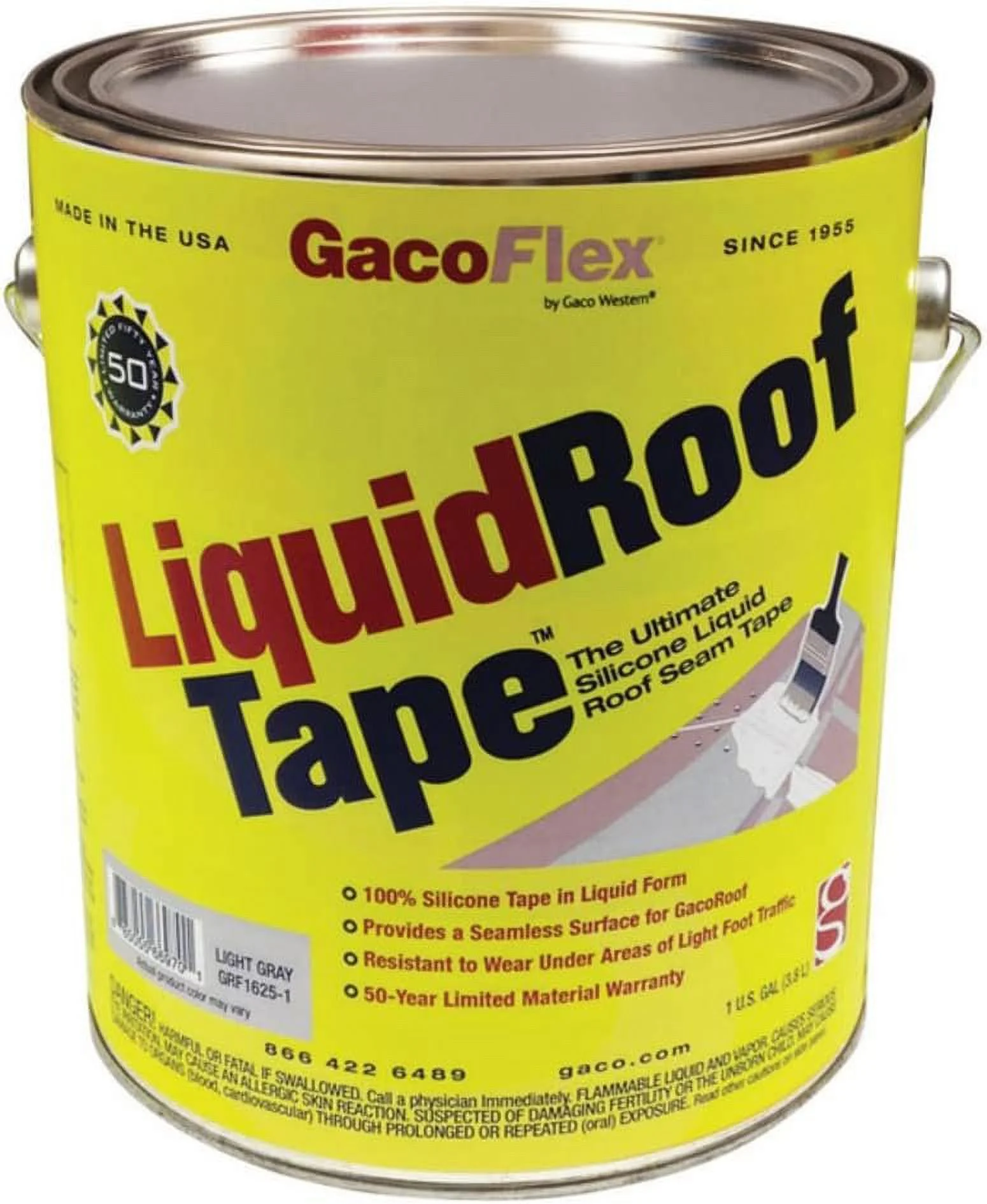 GacoFlex Light Gray Silicone Roof Tape 1 gal. - Total Qty: 4