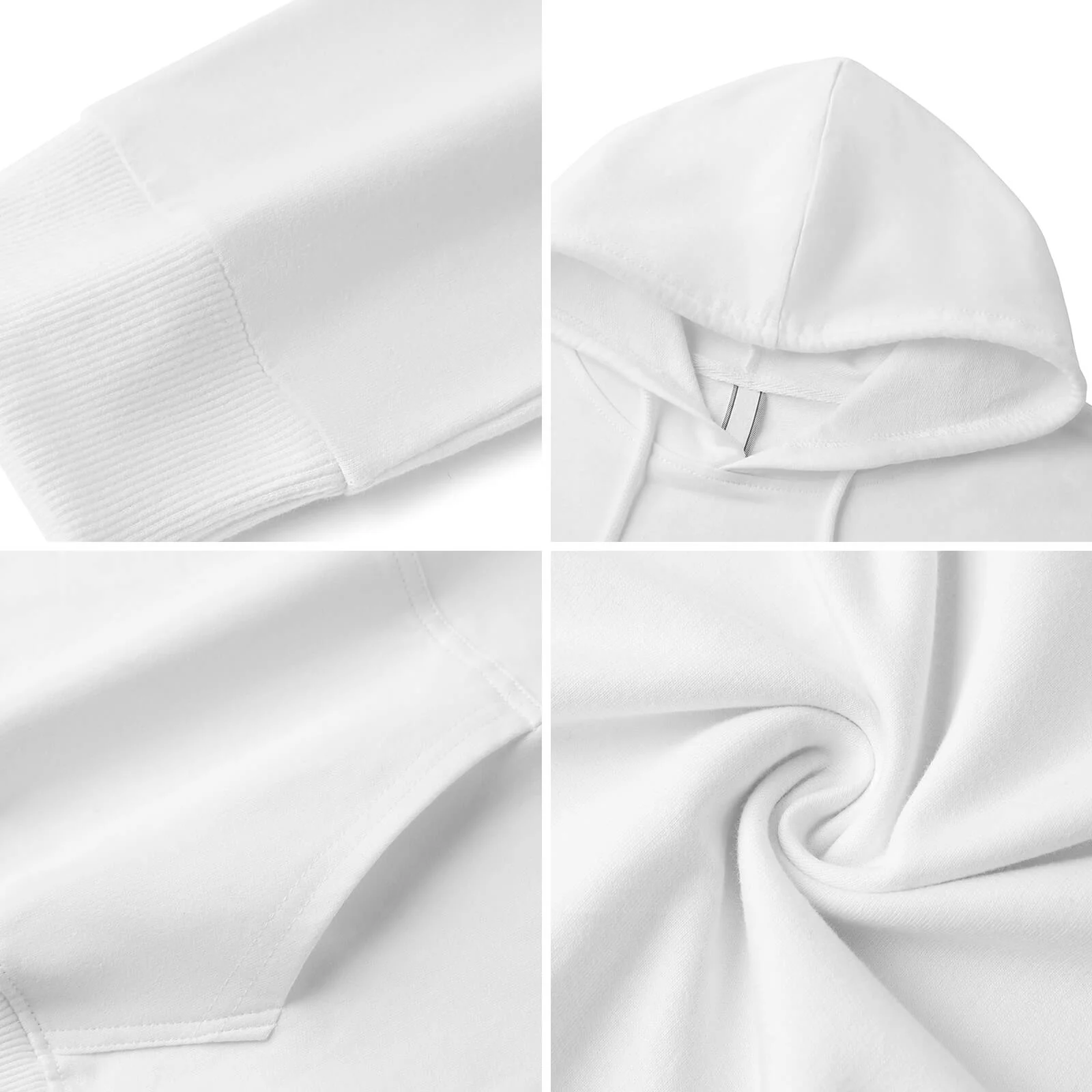 FLORID Rick and Morty Hoodie Halloween Cute Little Ghost Women's Hooded Pocket Sweatshirt White