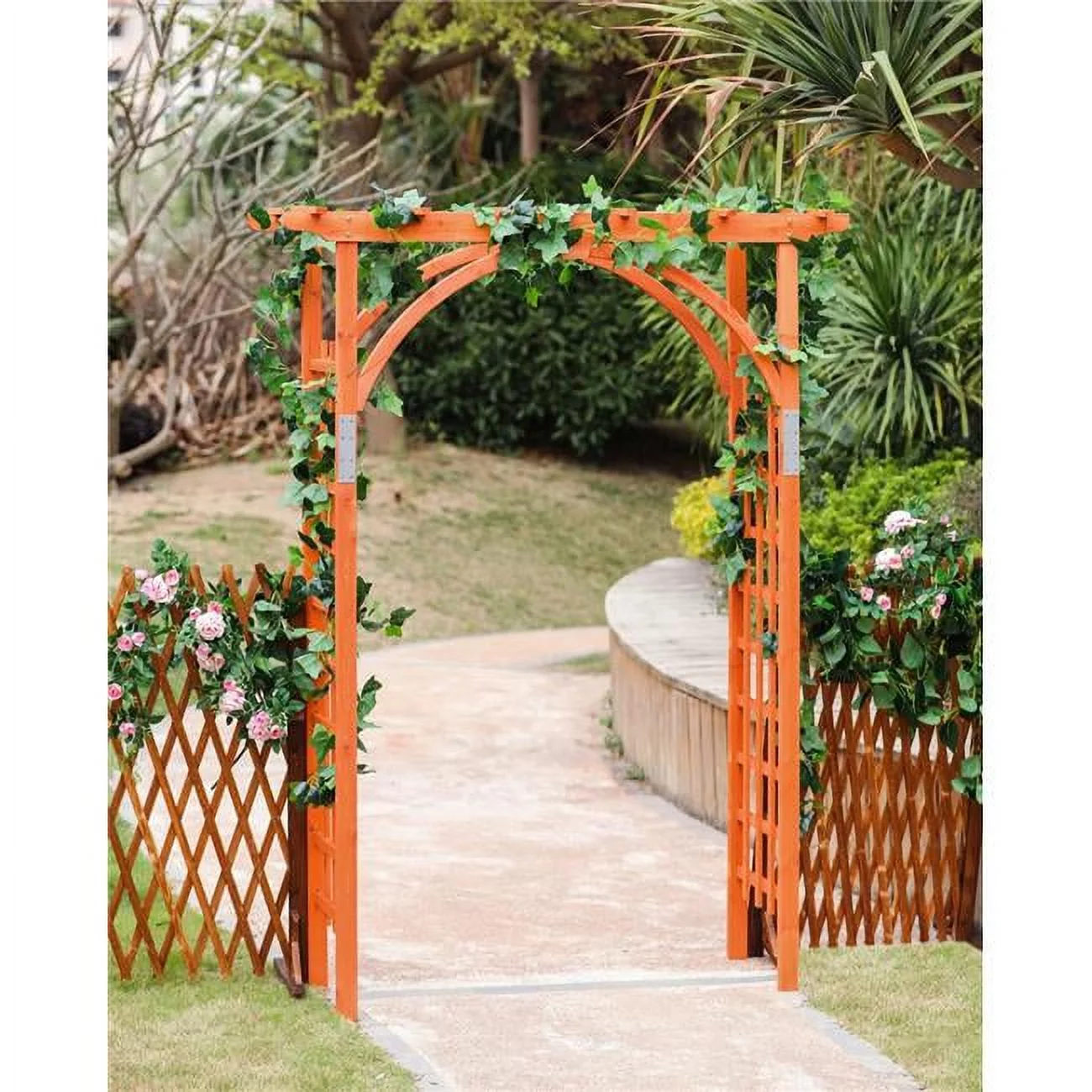 7 ft. Wood Garden Arbor