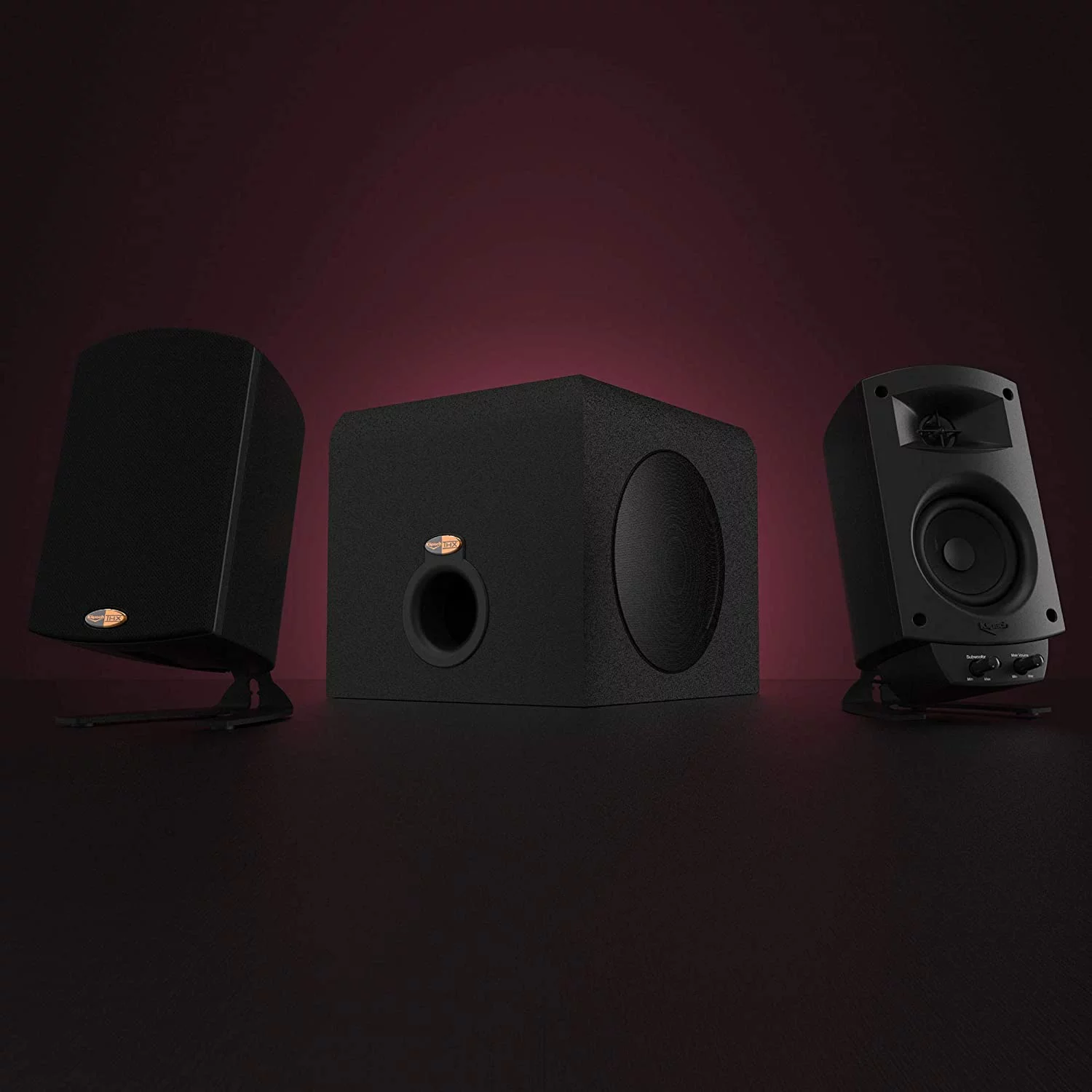 Klipsch ProMedia 2.1 - Speaker system - for PC - 2.1-channel - 100 Watt (total) - black