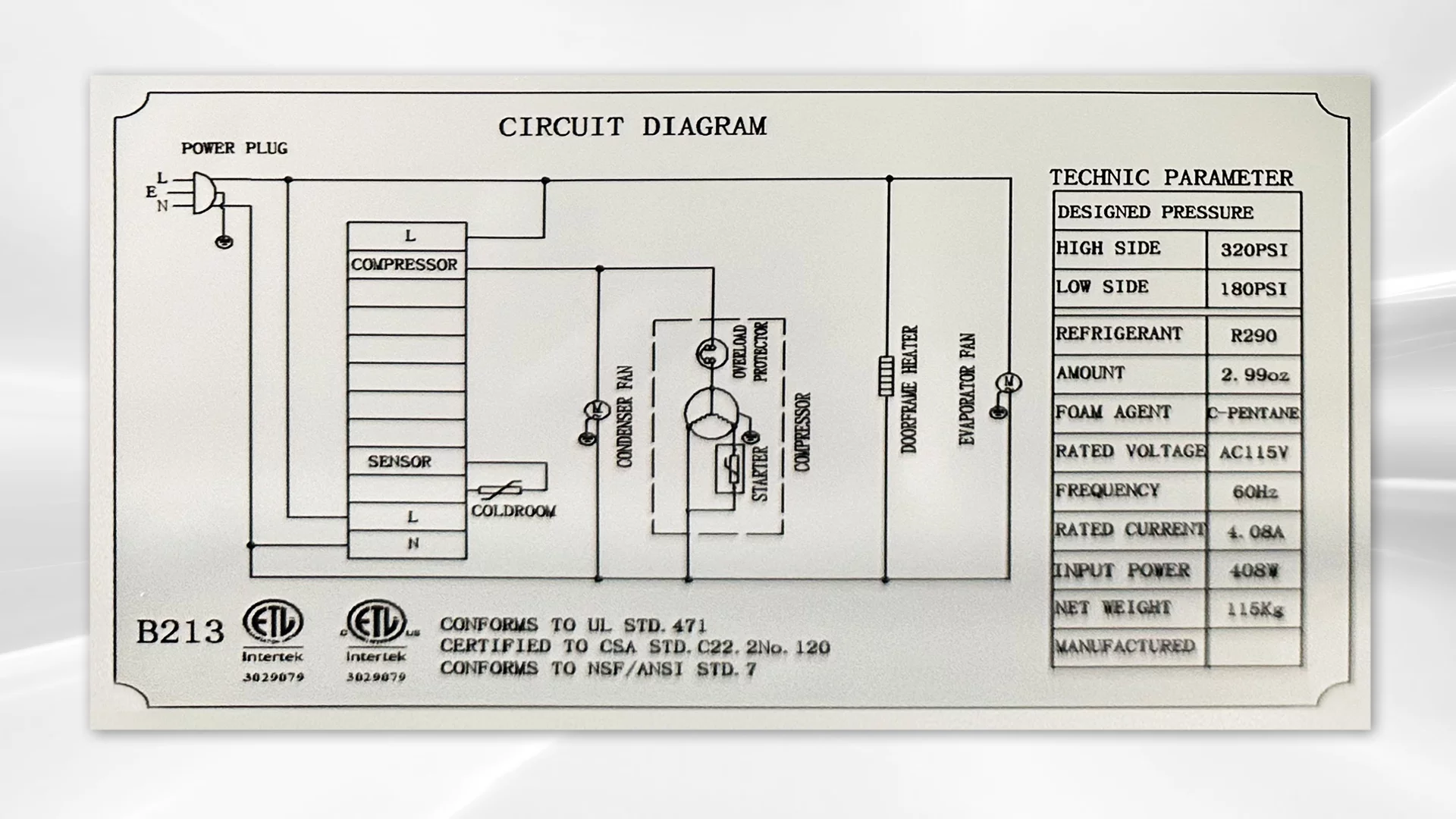 NSF ETL Sandwich Prep Table 48 ins XSP48