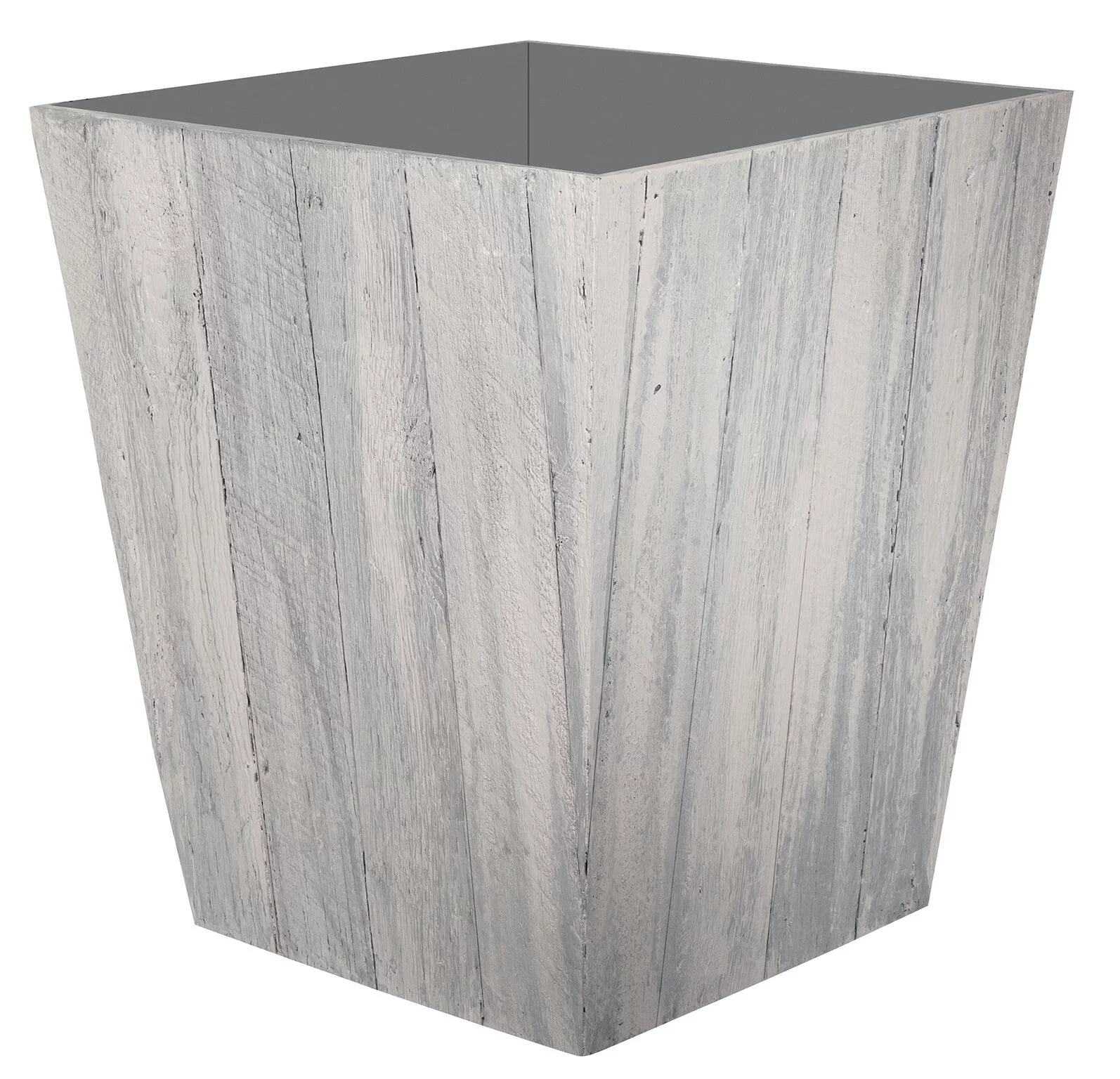 Suncast Farmington 16 in Whitewash Resin Planter (2-Pack)