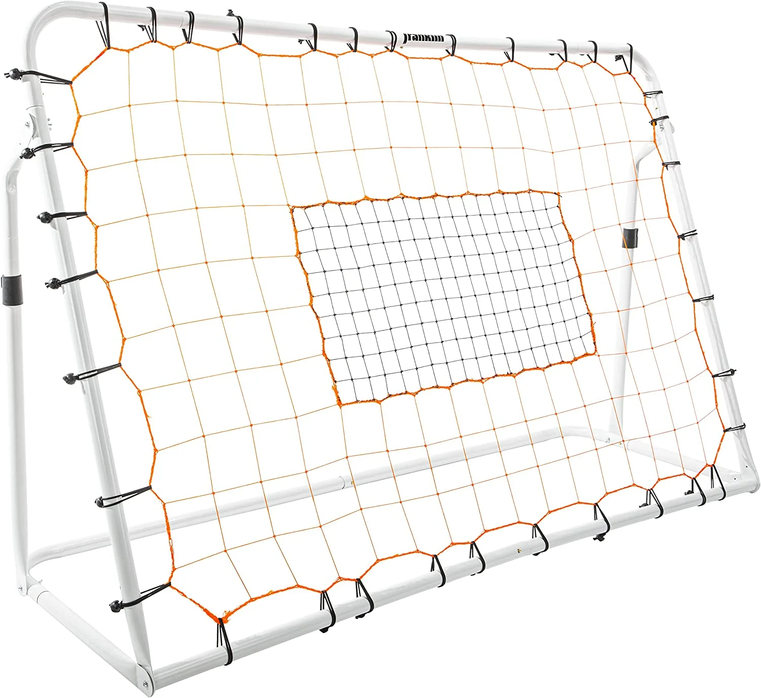 Franklin Sports Soccer Rebounder - Tournament Steel Soccer Rebounding Net 6' x 4' - White