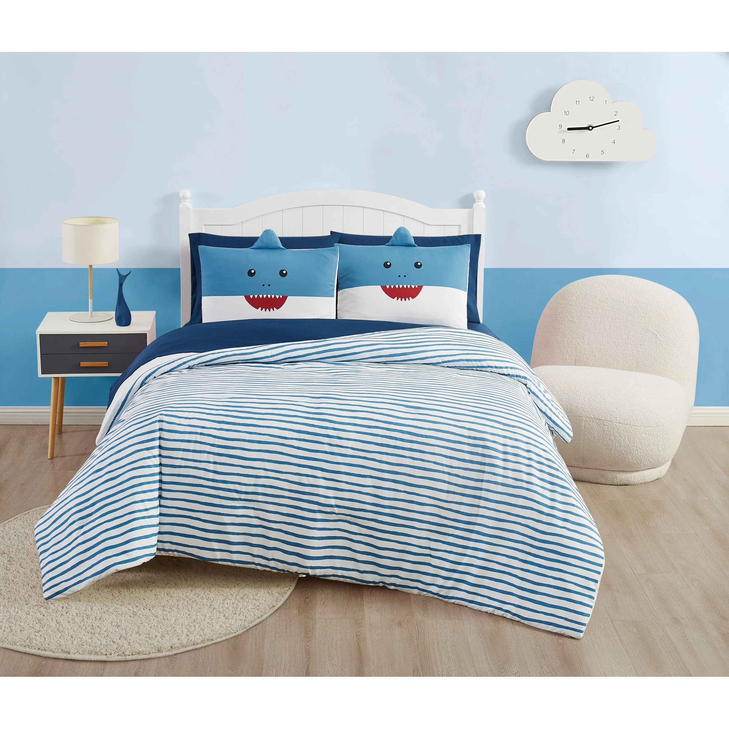 My World Happy Shark 7 Piece Queen Bed in a Bag