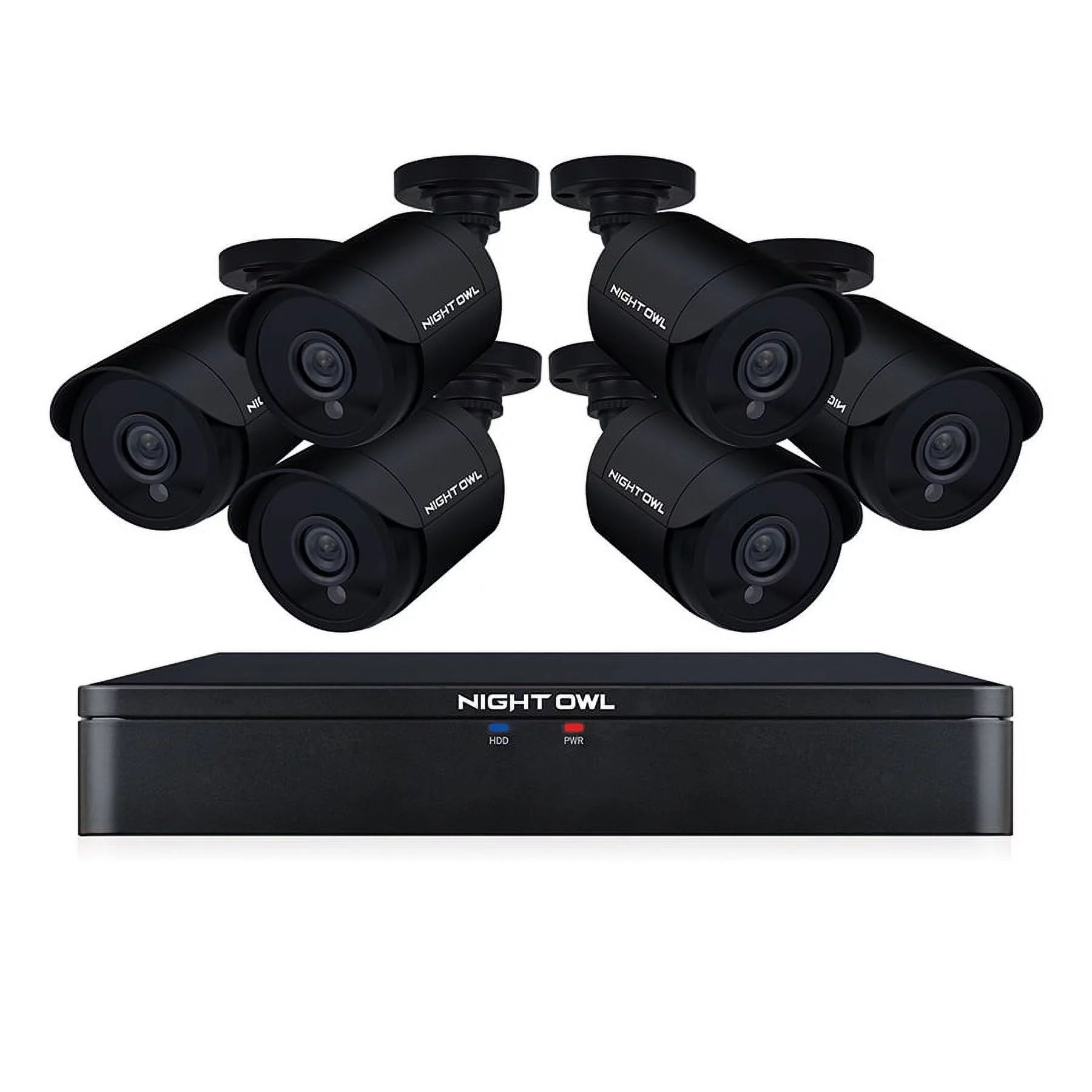 Night Owl's 8 CH 1080p HD Wired Video Security System with 6 Indoor/Outdoor Cameras, Human Detection Technology and a 1TB Pre-Installed Hard Drive
