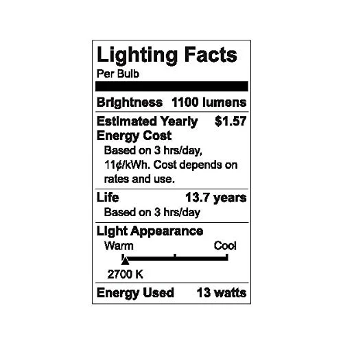 GE Relax 2-Pack 75 W Equivalent Dimmable Warm White A21 LED Light Fixture Light Bulbs 46322
