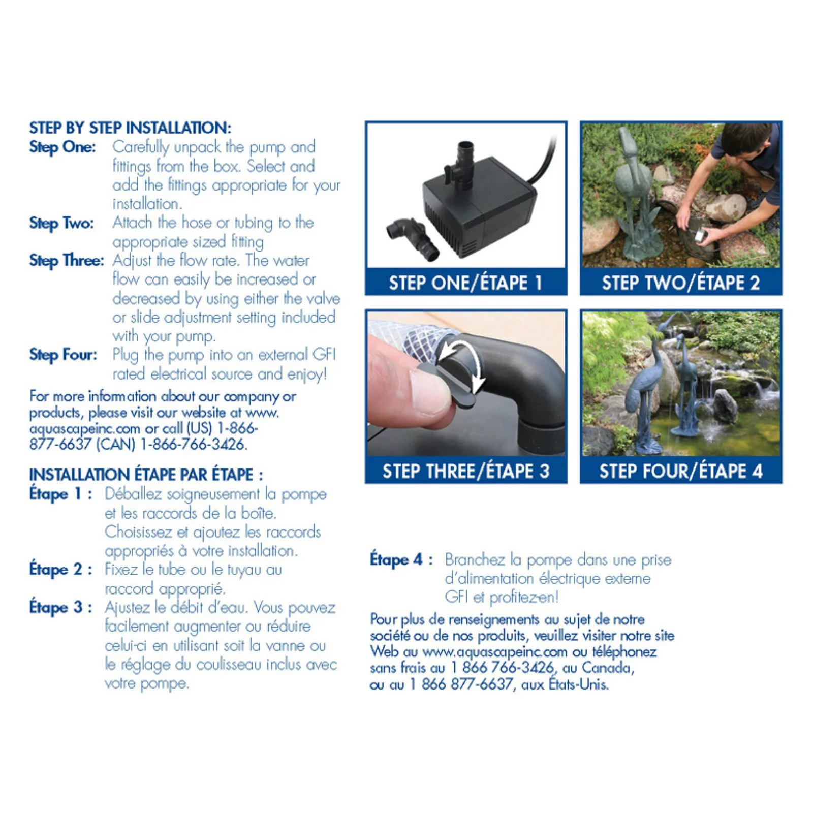 Aquascape Statuary and Fountain Water Pump