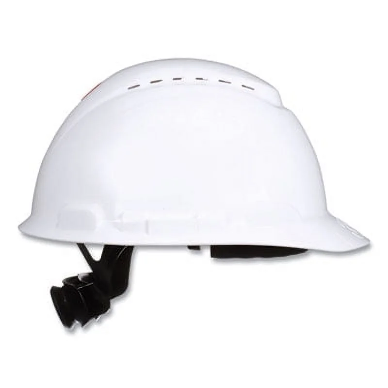 3m H701SFVUV Securefit H-series Hard Hats, H-700 Front-brim Cap With Uv Indicator, 4-point Pressure Diffusion Ratchet Suspension, White
