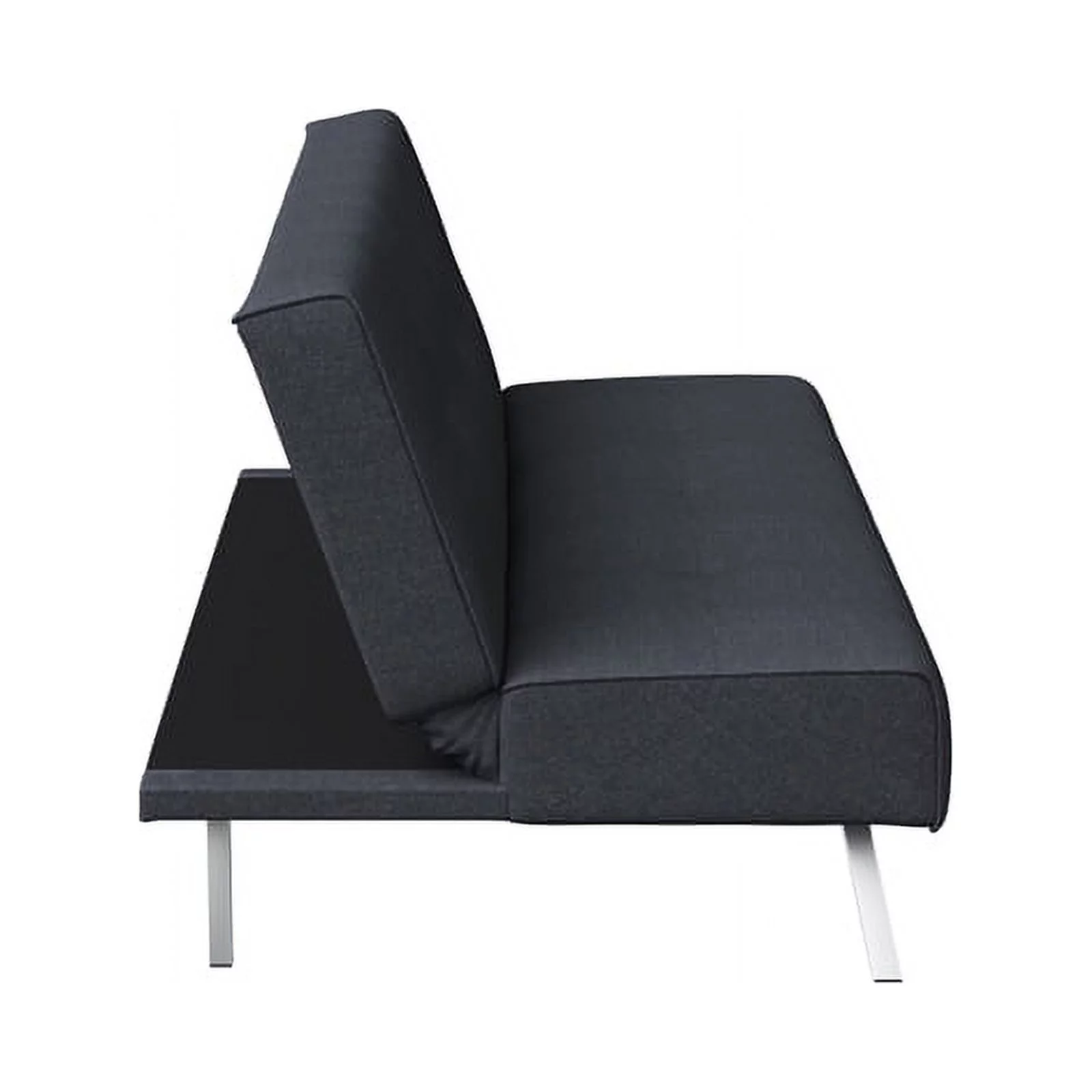 Serta Sloan Dream Lift Convertible Sofa in Charcoal Gray Fabric