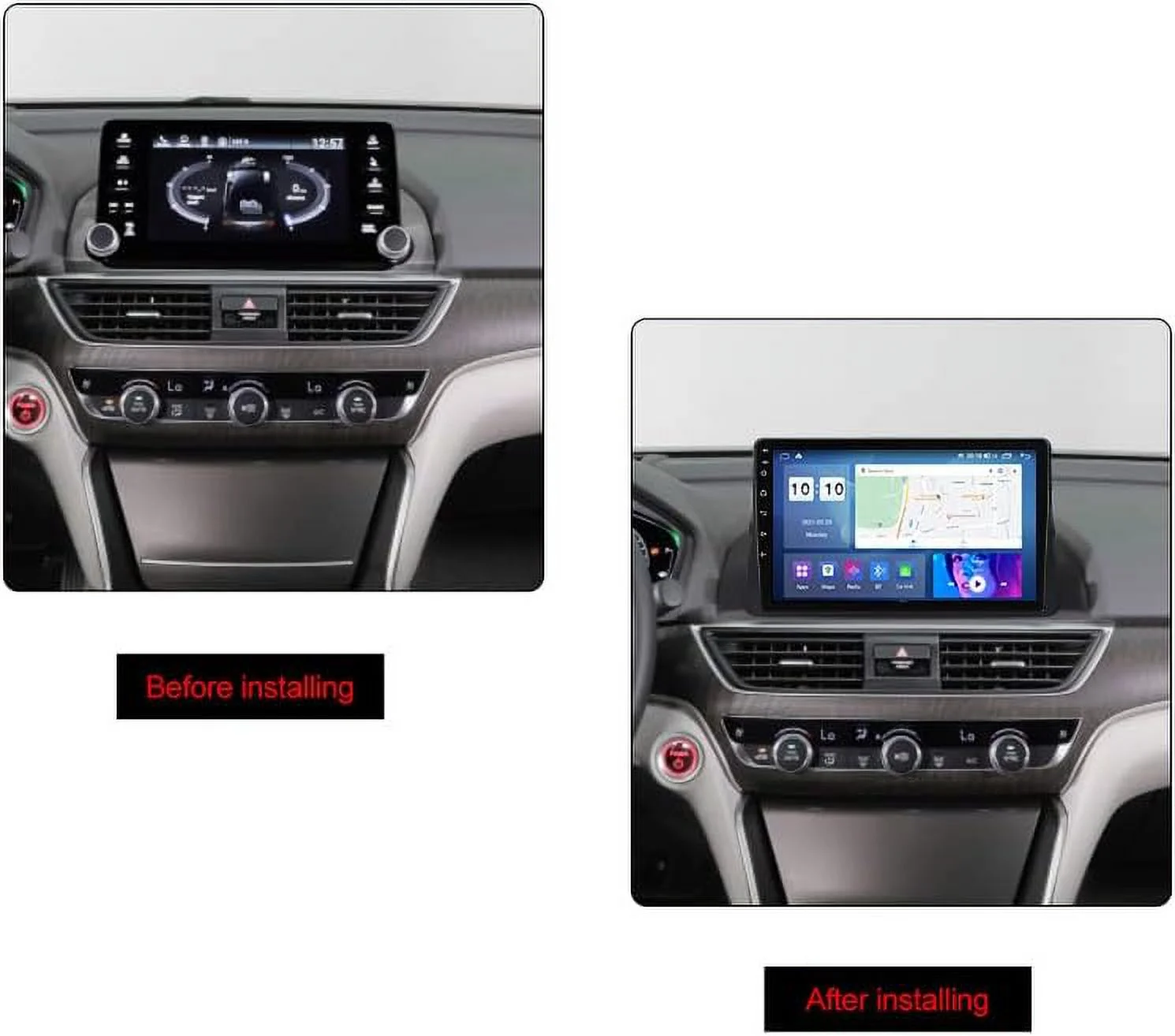 THONZER Android 12 Car Radio Stereo for Honda Accord 10th 2018-2021, 10.1