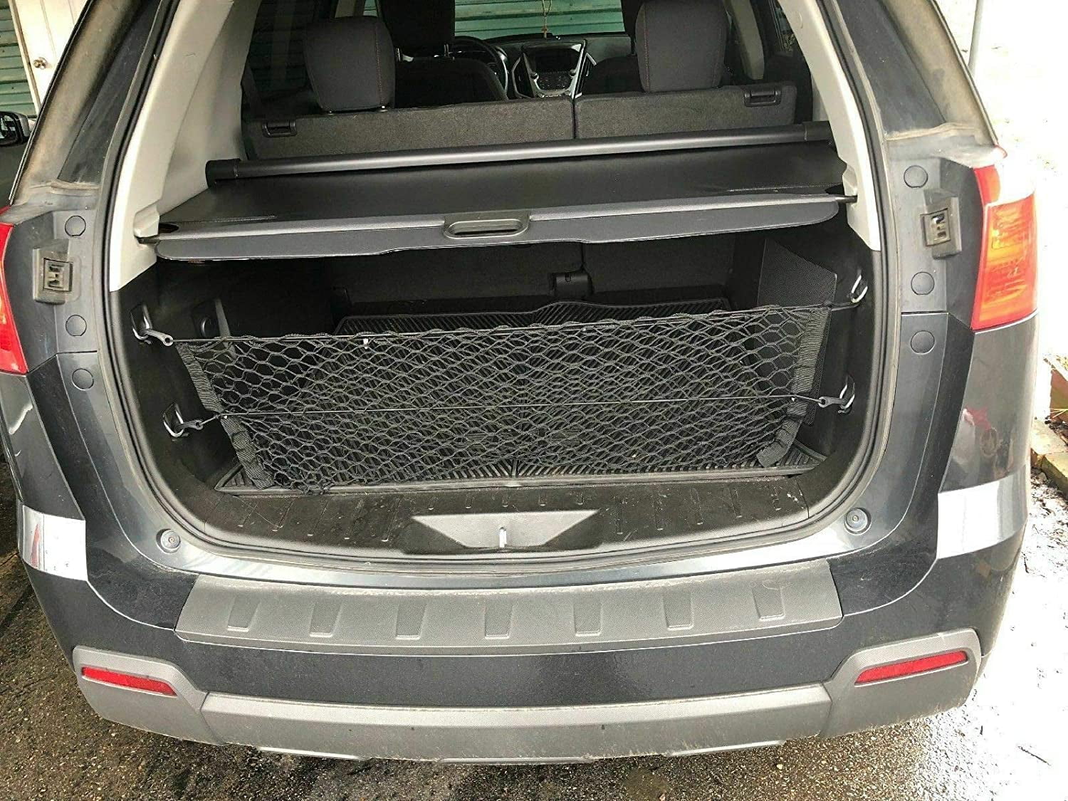 EACCESSORIES EA Trunk Organizer Cargo Net for Chevrolet Equinox 2010-2017 – Envelope Style Cargo Net – Premium Mesh Car Trunk Organizer Vehicle Carrier Storage – Compatible Chevrolet Equinox 2010-2017