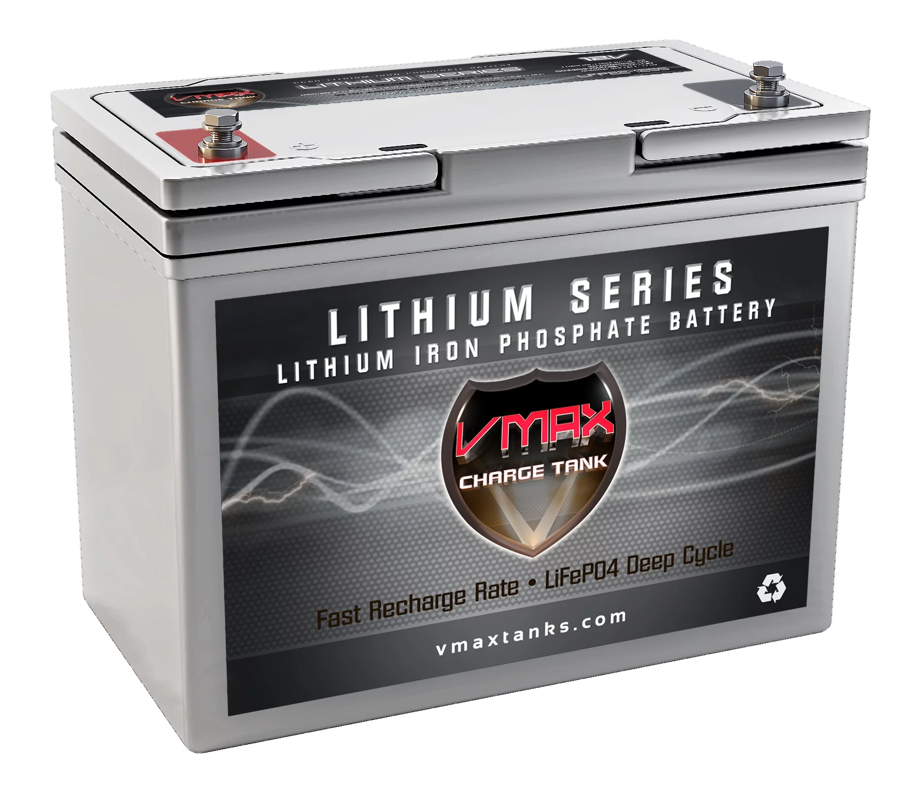 VMAX LFP22-1255 Li-Iron 12V 55AH LiFePO4 Marine Long Lasting Lithium Battery for 50LB Trolling Motors (12 Volt 55AH, Group 22NF, 704Wh)