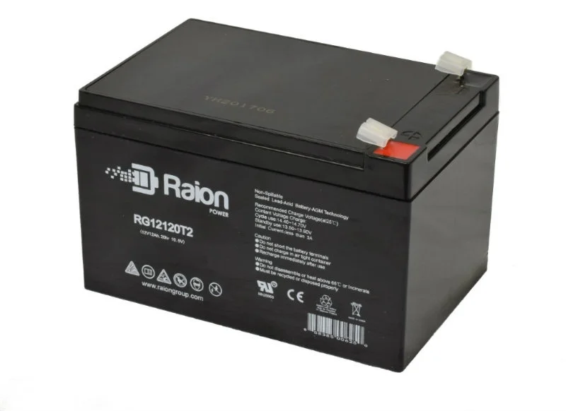 Raion Power 12V 12Ah Replacement Rechargeable Battery for SigmasTek SP12-12 - 4 Pack