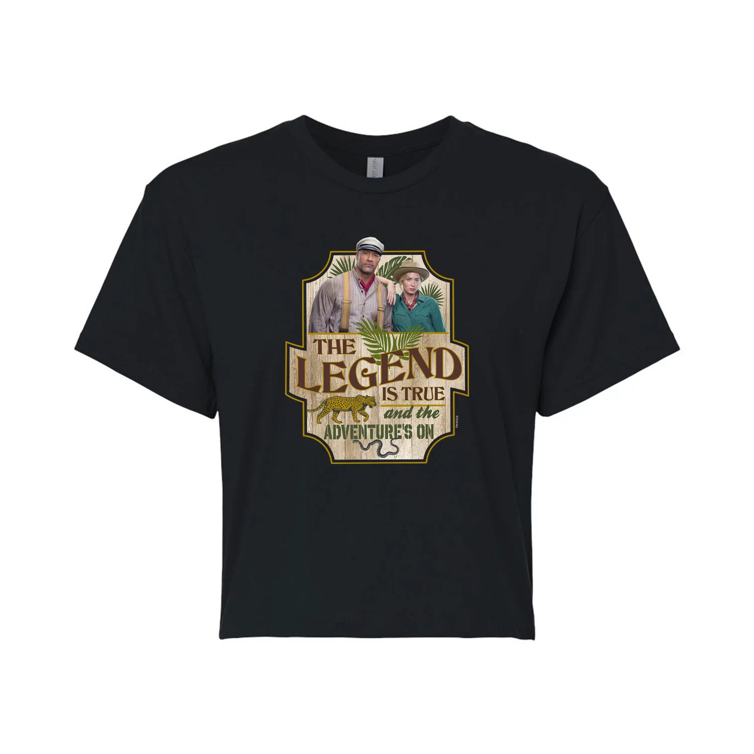 Jungle Cruise - The Legend is True - Juniors Cropped Cotton Blend T-Shirt