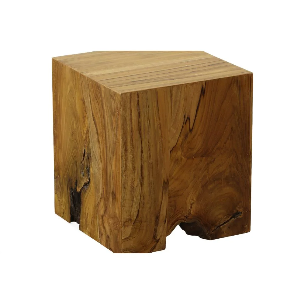 Carolina Classics Vico Teak Outdoor Root Side Table