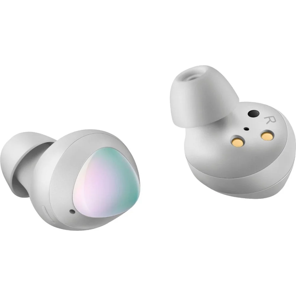 Samsung Galaxy Buds, Bluetooth True Wireless Earbuds (Wireless Charging Case Included), Aura Glow Silver