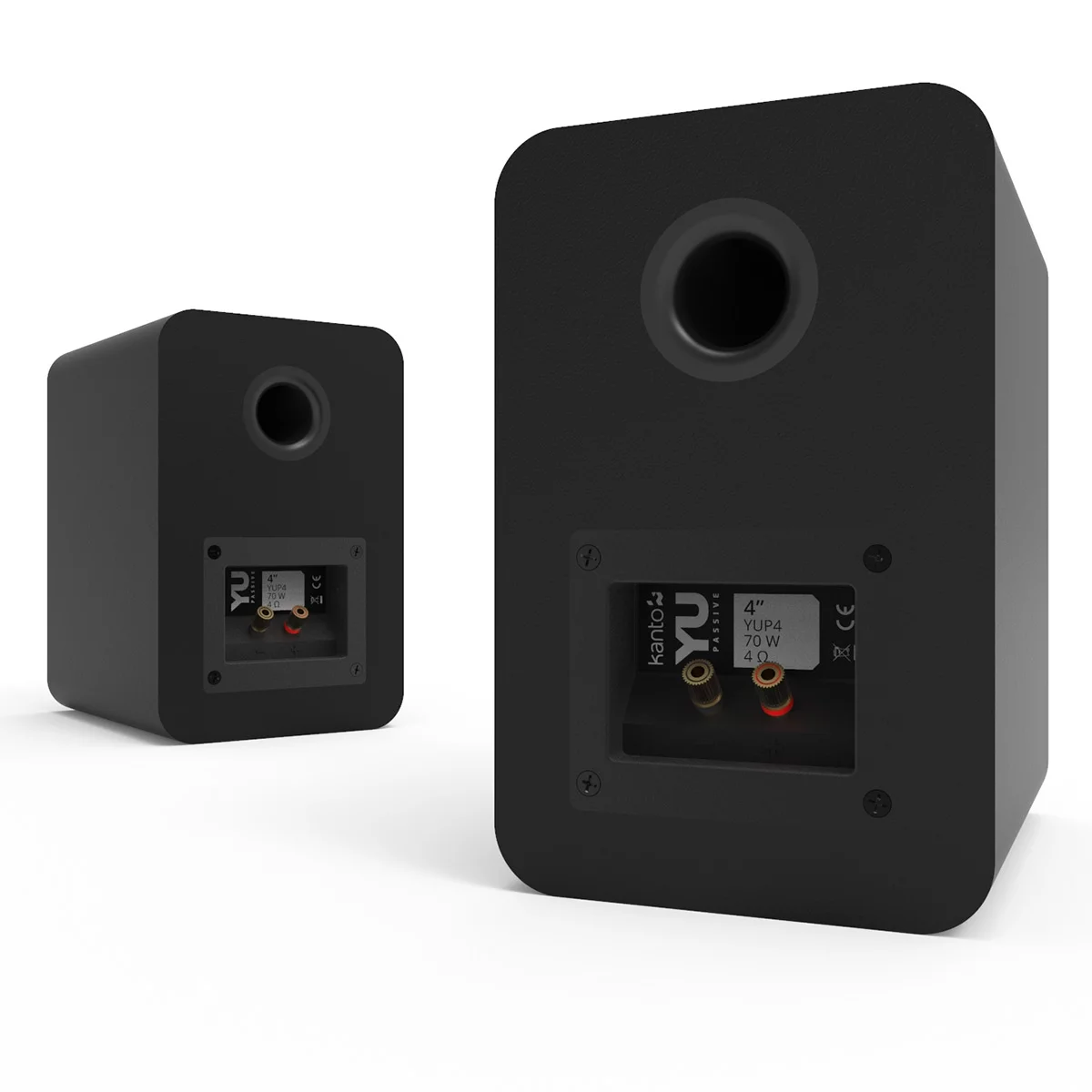 Open Box Kanto YUP4 Passive Bookshelf Speakers with 1