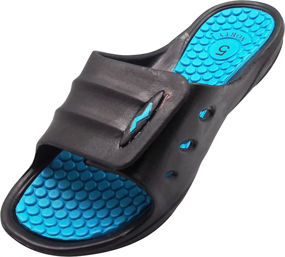 NORTY Womens Shower Slides Adult Female Beach Flat Sandals Teal